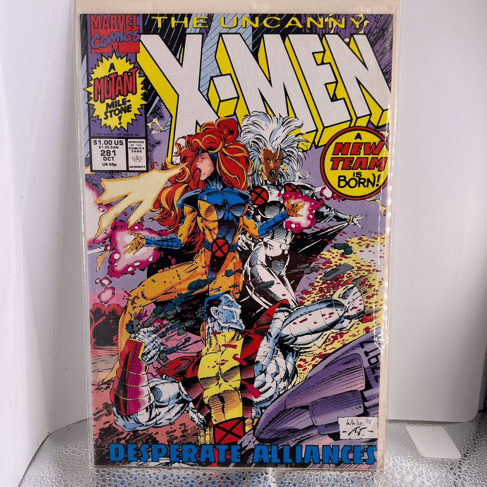 Marvel Comics The Uncanny X-Men 281 Oct 1991 New Team Is Born Whilce Portacio Marvel Comics The Uncanny X-Men 281 Oct 1991 New Team Is Born Whilce Portacio