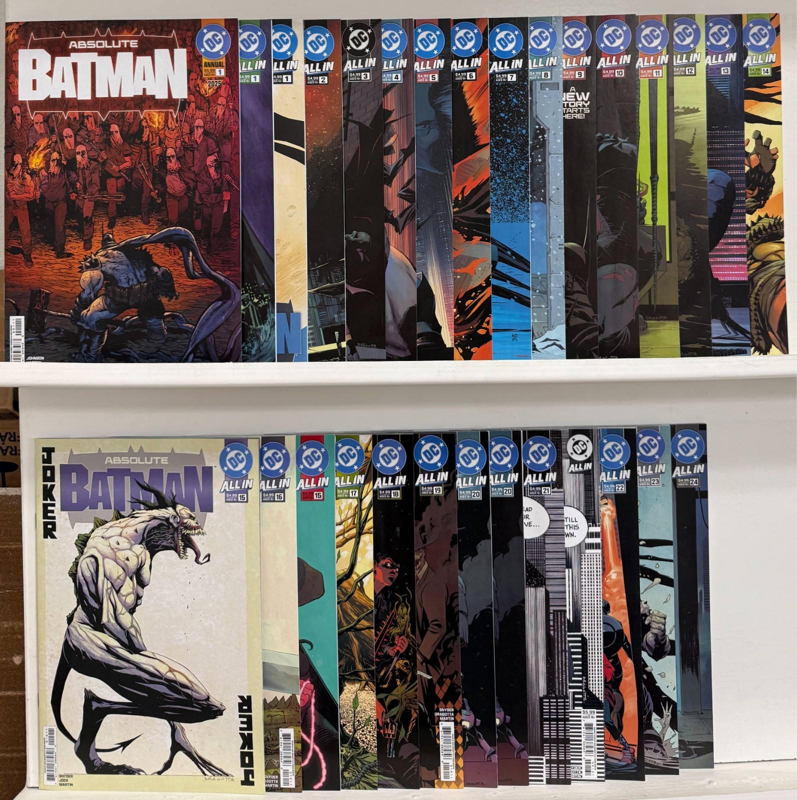 Absolute Batman #1 2025 Annual Ark-M Various Printings Bag & Board in MyLites