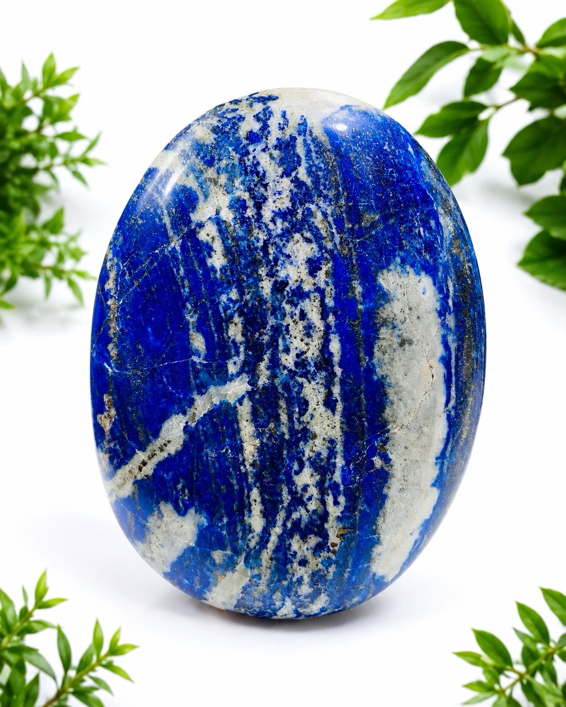 Big Size Lapis Lazuli Palm Stone Polished Crystal Blue Healing Stone 700+gram Big Size Lapis Lazuli Palm Stone Polished Crystal Blue Healing Stone 700+gram