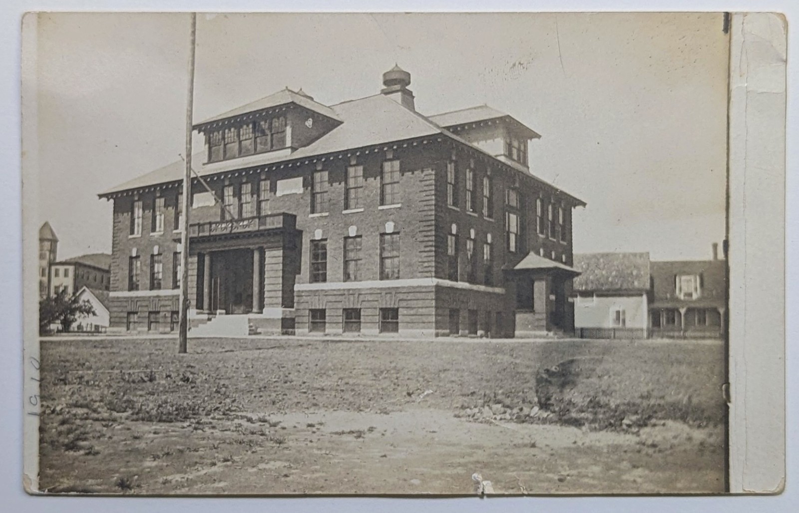 1912 Groveton School Northumberland NH RPPC Postcard Elmer G Boucher Antique