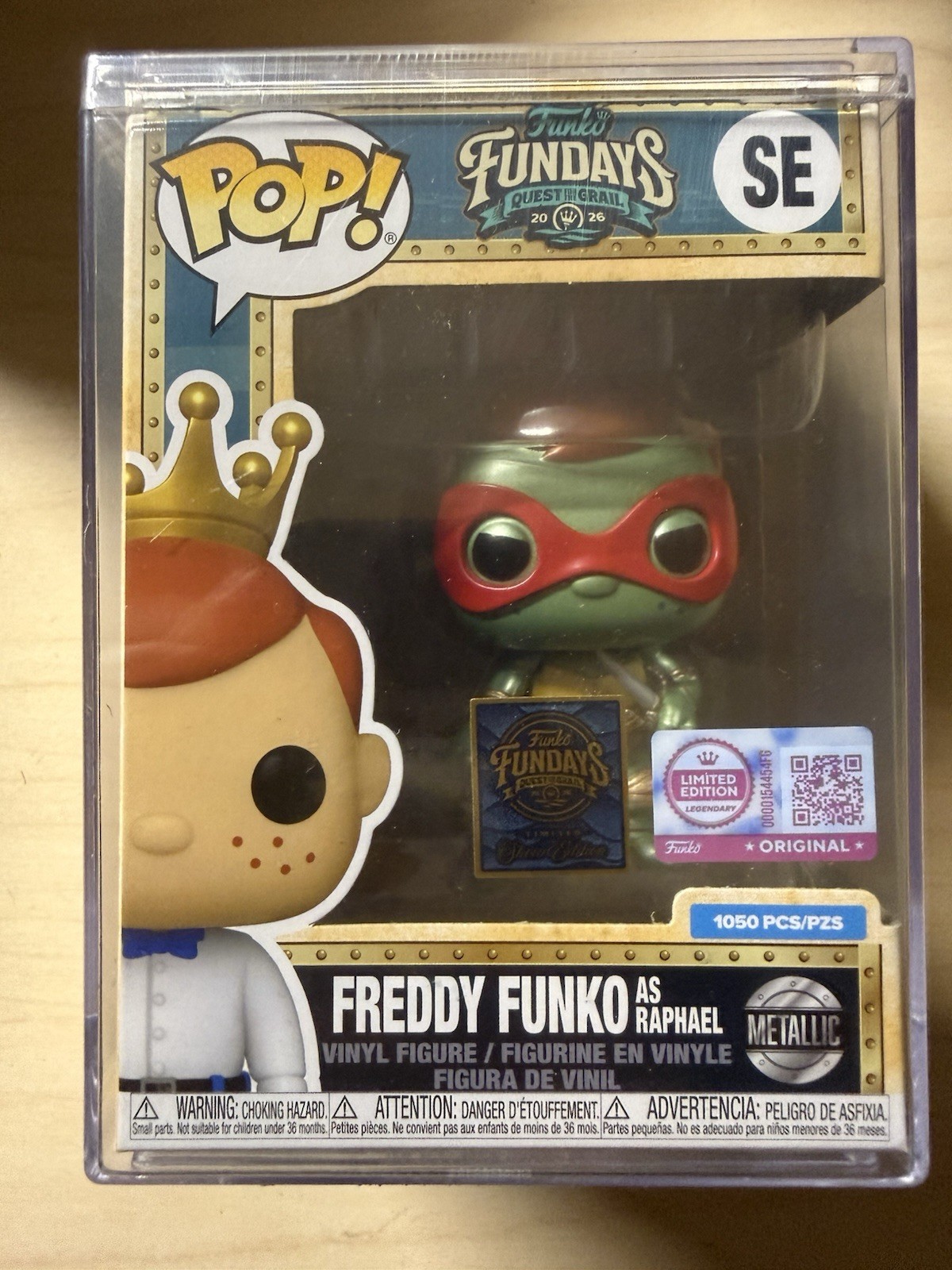 Funko Pop FunDays Freddy Funko as Raphael Metallic LE Vinyl Figure 1050 Funko Pop FunDays Freddy Funko as Raphael Metallic LE Vinyl Figure 1050