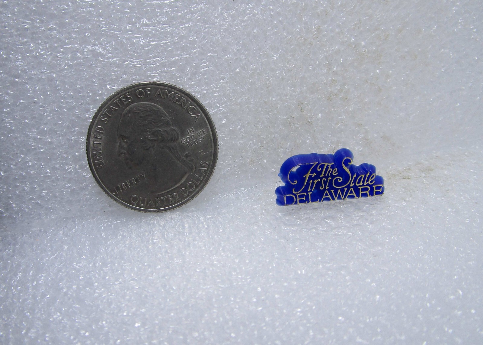 The First State Delaware Plastic Pin The First State Delaware Plastic Pin