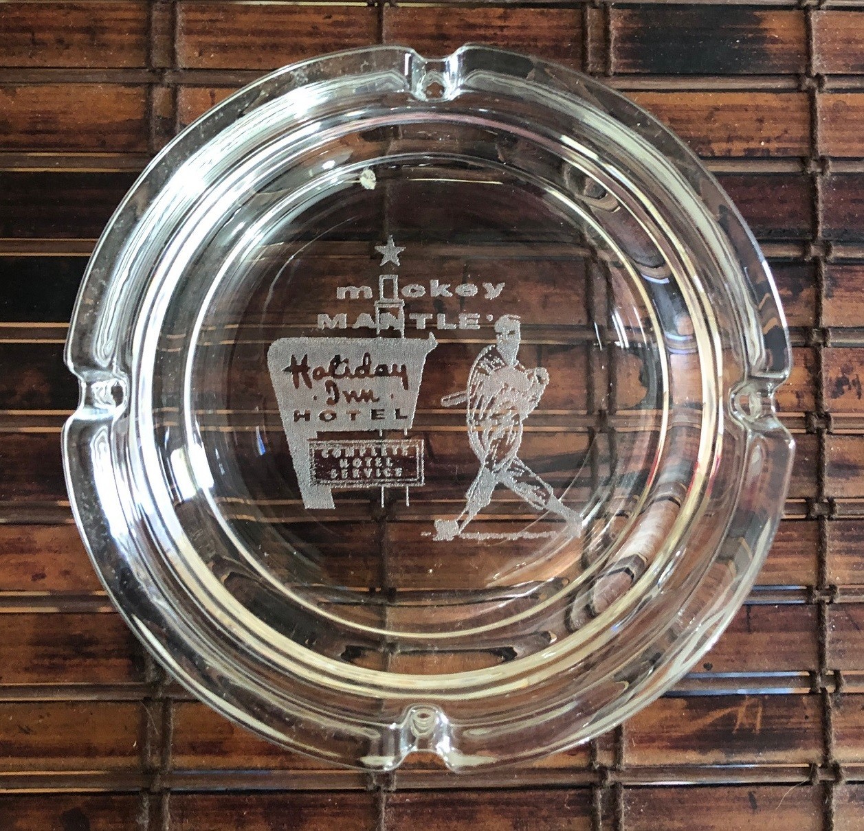 1950's - 60's Mickey Mantle's Holiday Inn Hotel  Ashtray