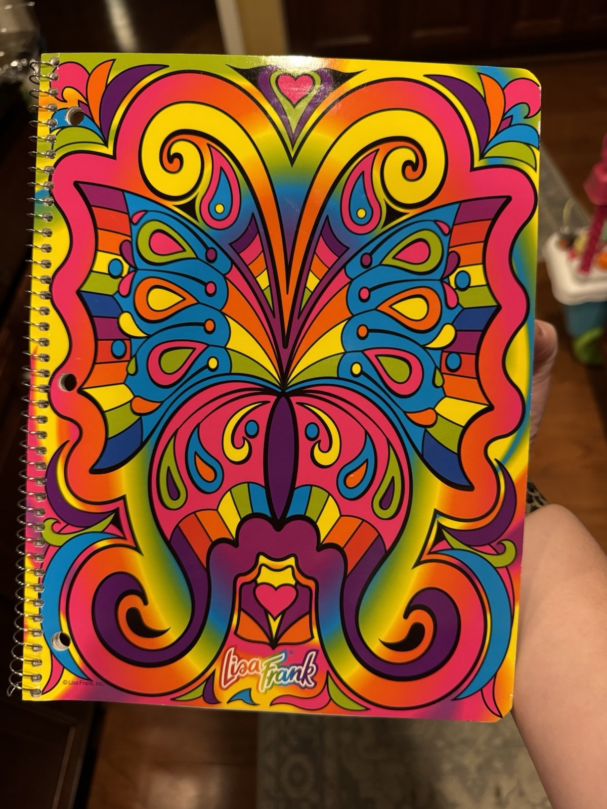 Vintage Lisa Frank Spiral Notebook Vibrant Butterfly Never Used 1990s Rare