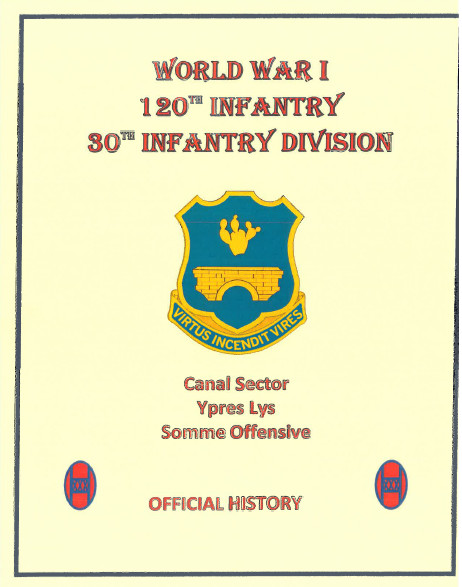 WWI US Army 30th Division 120th Regiment Campaign Battle Roster & Awards Book
