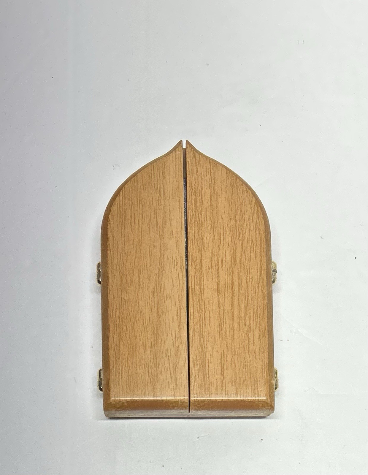 VTG Wood Triptych First Holy Communion 4” Religious - EUC
