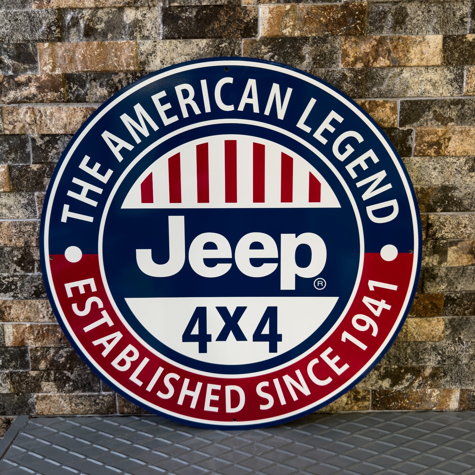 Vintage JEEP   Vehicles Established Sınce 1941 Rare Sign  -   19.7\