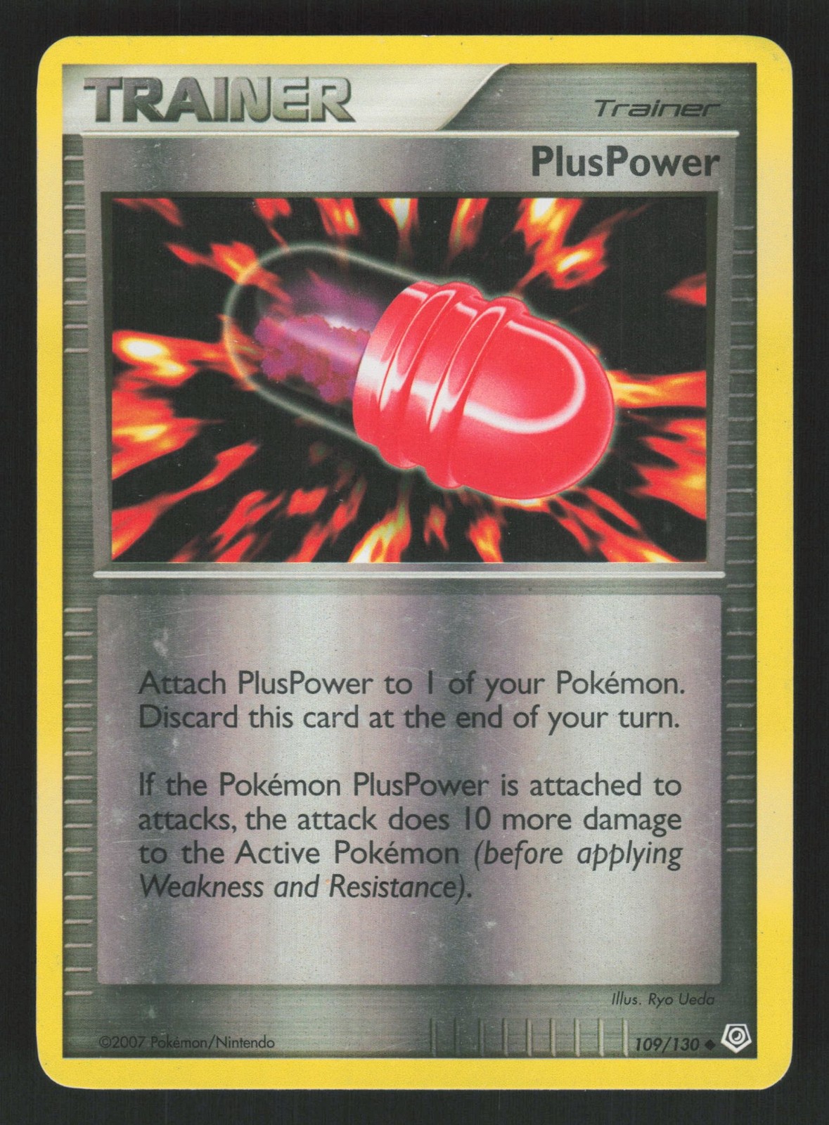 English LP PlusPower 109/130 DP Reverse Holofoil Pokemon Diamond and Pearl English LP PlusPower 109/130 DP Reverse Holofoil Pokemon Diamond and Pearl