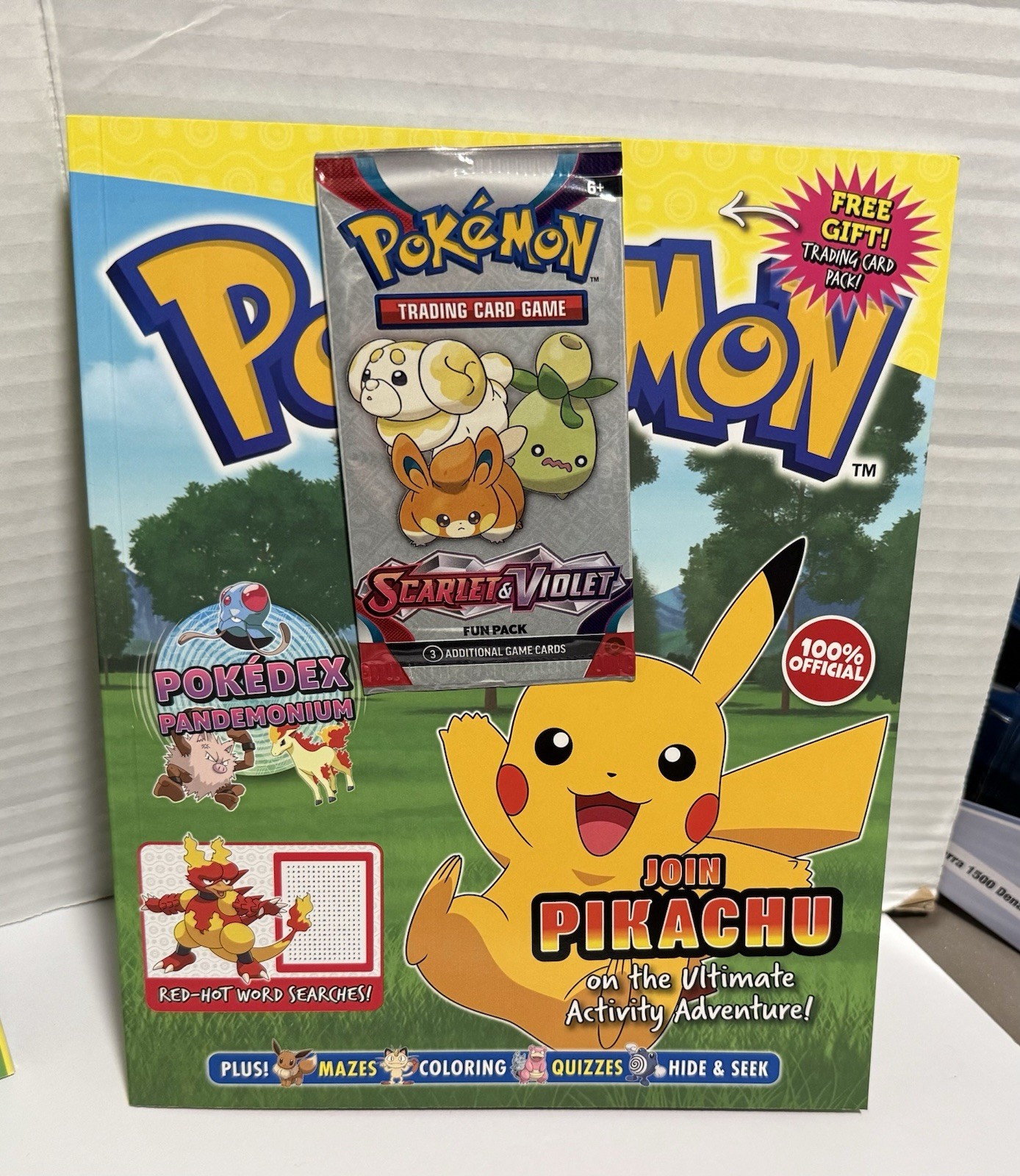 Pokemon~Pikachu Ultimate Activity Adventure Book w/ (1) pack of Scarlet & Violet Pokemon~Pikachu Ultimate Activity Adventure Book w/ (1) pack of Scarlet & Violet