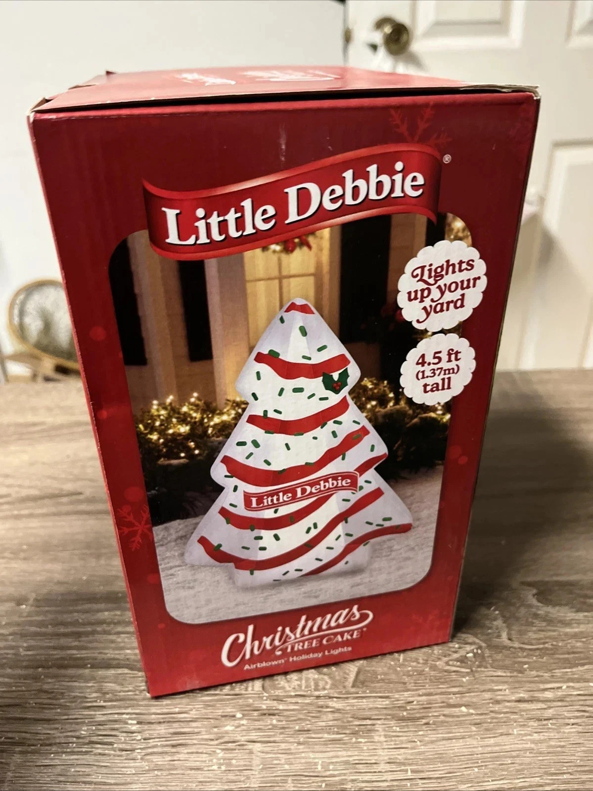 NEW Little Debbie Snack Cake Christmas Tree 4.5 ft Lighted Yard Inflatable Decor NEW Little Debbie Snack Cake Christmas Tree 4.5 ft Lighted Yard Inflatable Decor