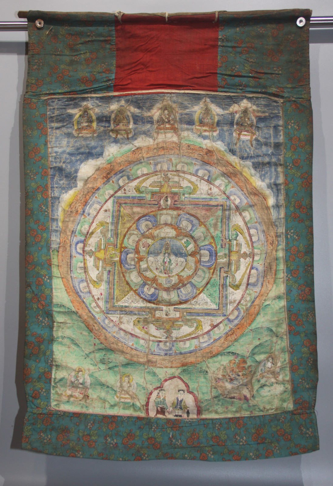 Real Tibet 19th Century Old Antique Buddhist Thangka 