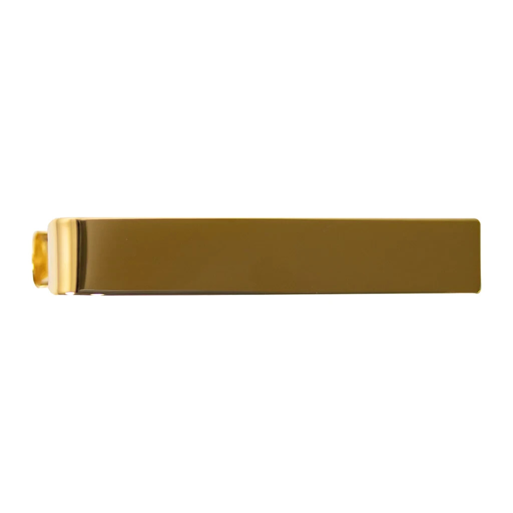 TIE CLASP SHINY GOLD PLAIN TIE CLASP SHINY GOLD PLAIN