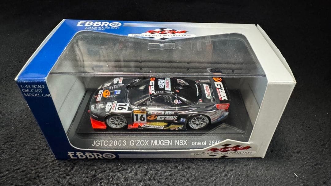 EBBRO 1/43 G’ZOX MUGEN Honda NSX 2003 Model Car EBBRO 1/43 G’ZOX MUGEN Honda NSX 2003 Model Car