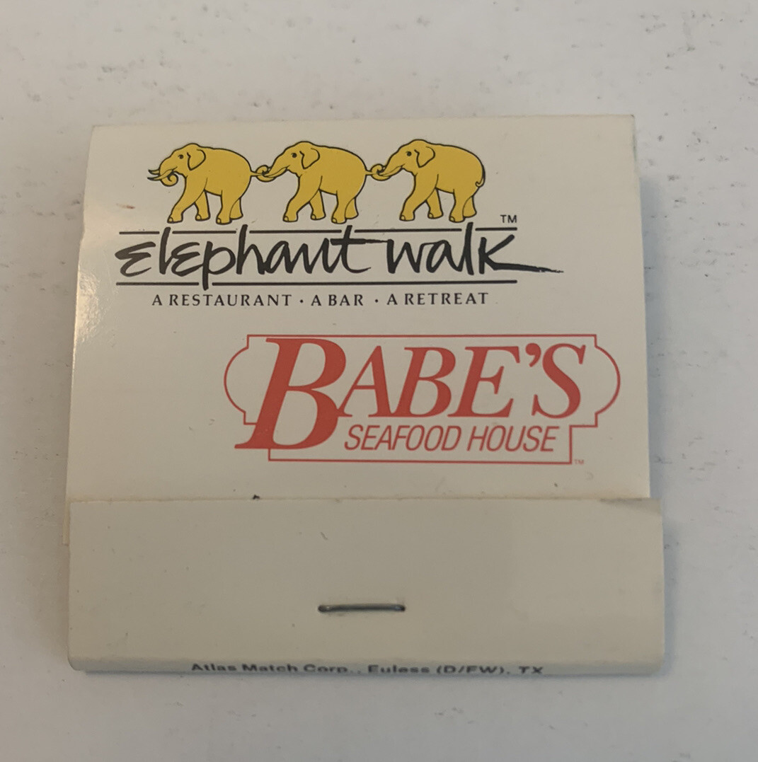 Vintage Babe’s Seafood House Matchbook Full Unstruck Matches Ad Restaurant