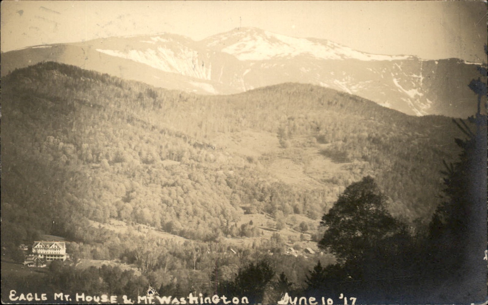 Mt. Washington NH Eagle Mt. House c1910s Real Photo Vintage Postcard bhn