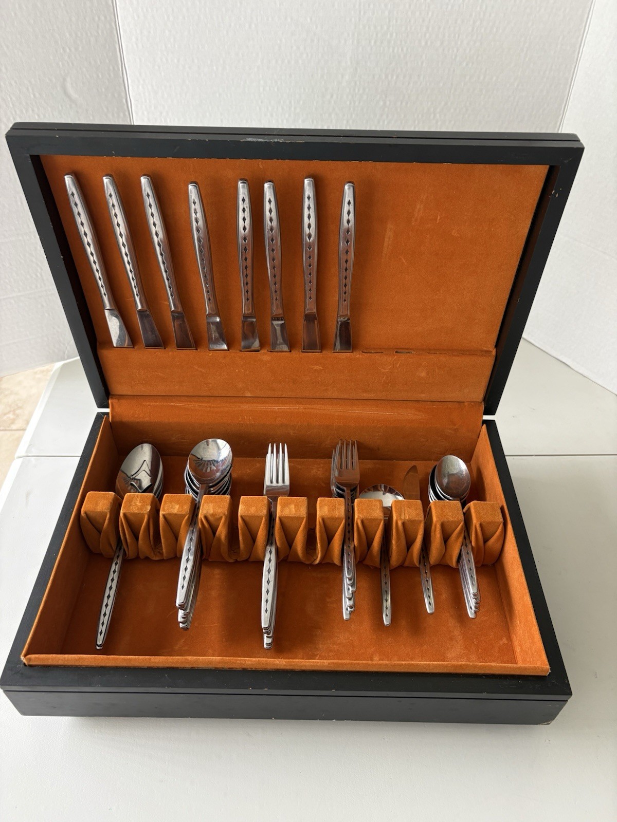 Ecko Eterna MCM Mosaic Stainless Steel Japan Geometric Vintage Set of 38 Ecko Eterna MCM Mosaic Stainless Steel Japan Geometric Vintage Set of 38