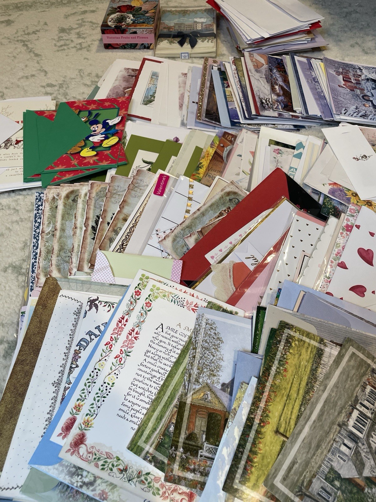 HUGE LOT OF GREETING CARDS Some Envelopes Some Vintage, New, Unused, Celebration
