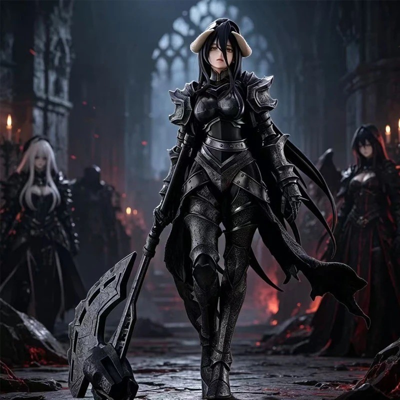 24cm OVERLORD Albedo Armor Figure Anime Collectible Birthday Gift