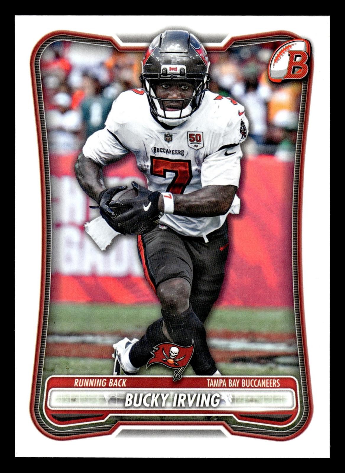 Bucky Irving 2026 Bowman Football #70 Tampa Bay Buccaneers Trading Card
