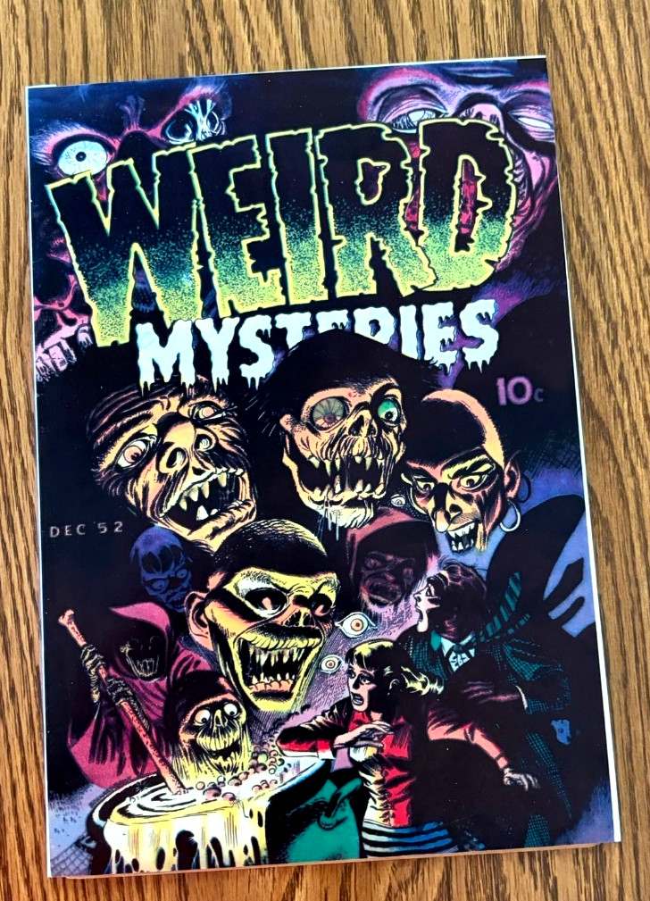 WEIRD MYSTERIES #2 1952 GILLMOR BERNARD BAILEY HORROR COVER /WOLVERTRON ART WEIRD MYSTERIES #2 1952 GILLMOR BERNARD BAILEY HORROR COVER /WOLVERTRON ART