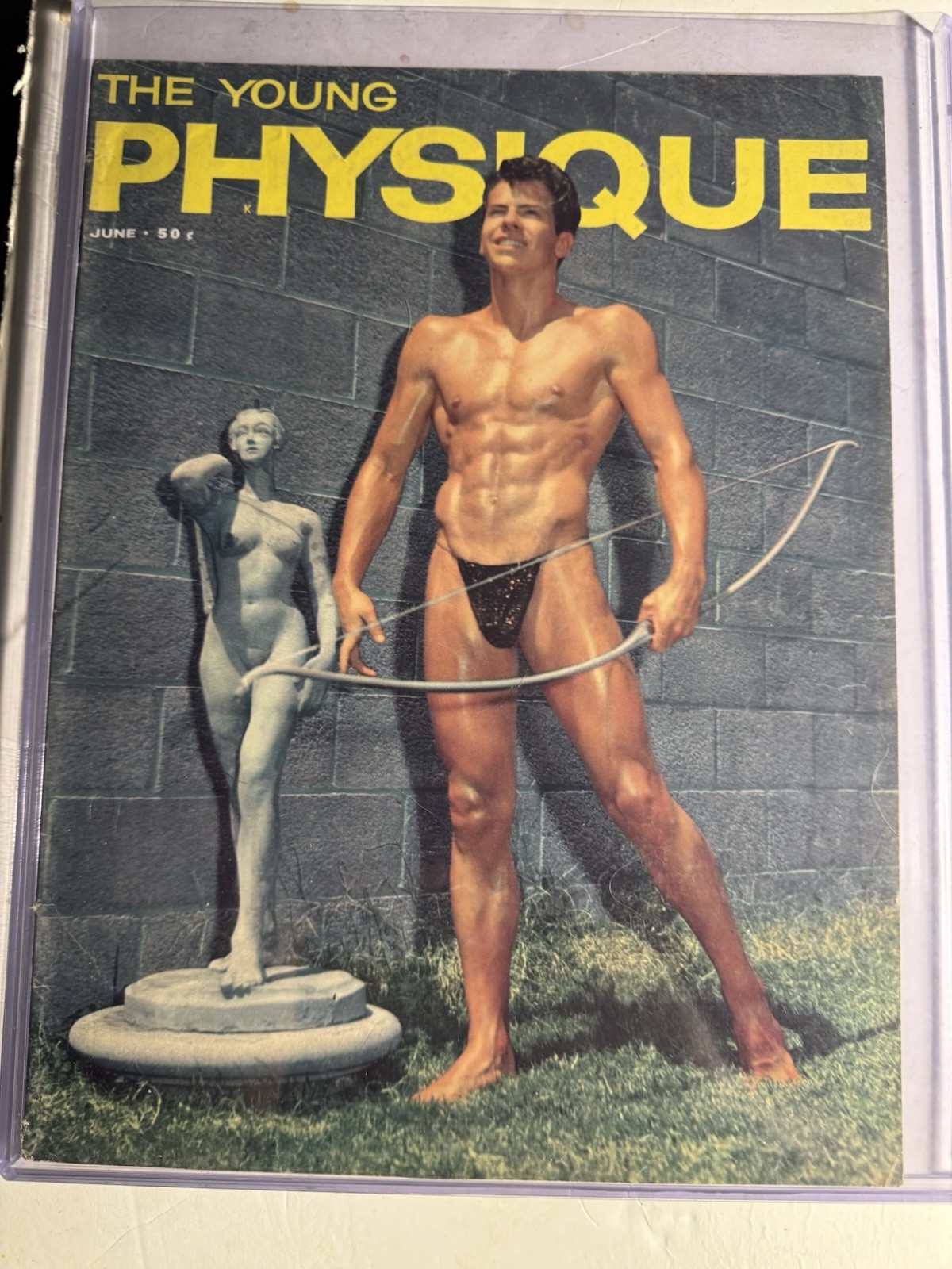 THE YOUNG PHYSIQUE- JUNE 1961-  VTG PHYSIQUE PHOTOGRAPHY ART MAGAZINE GAY INTRST