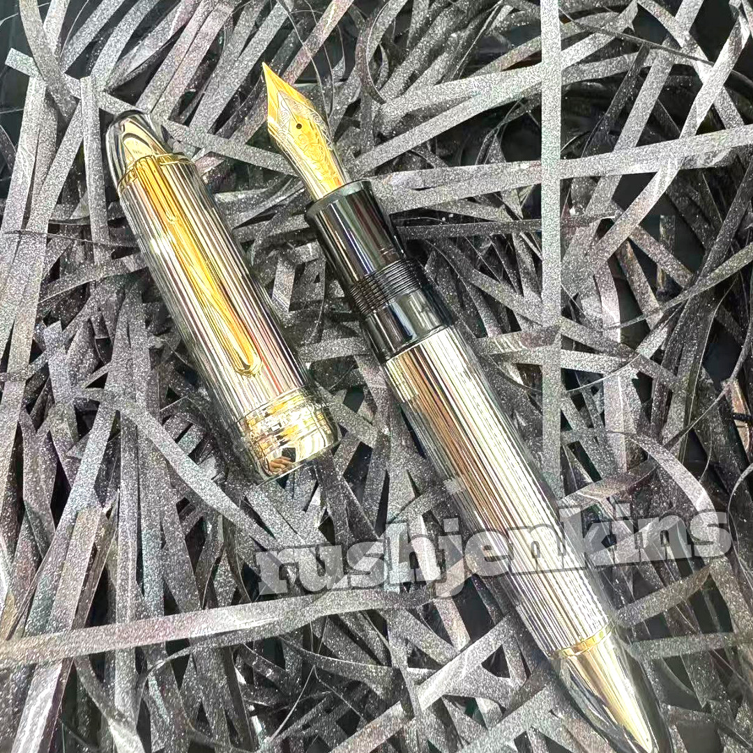 (Excellent++) MONTBLANC Meisterstück Pin Stripe Silver 149 Fountain Pen Luxury (Excellent++) MONTBLANC Meisterstück Pin Stripe Silver 149 Fountain Pen Luxury