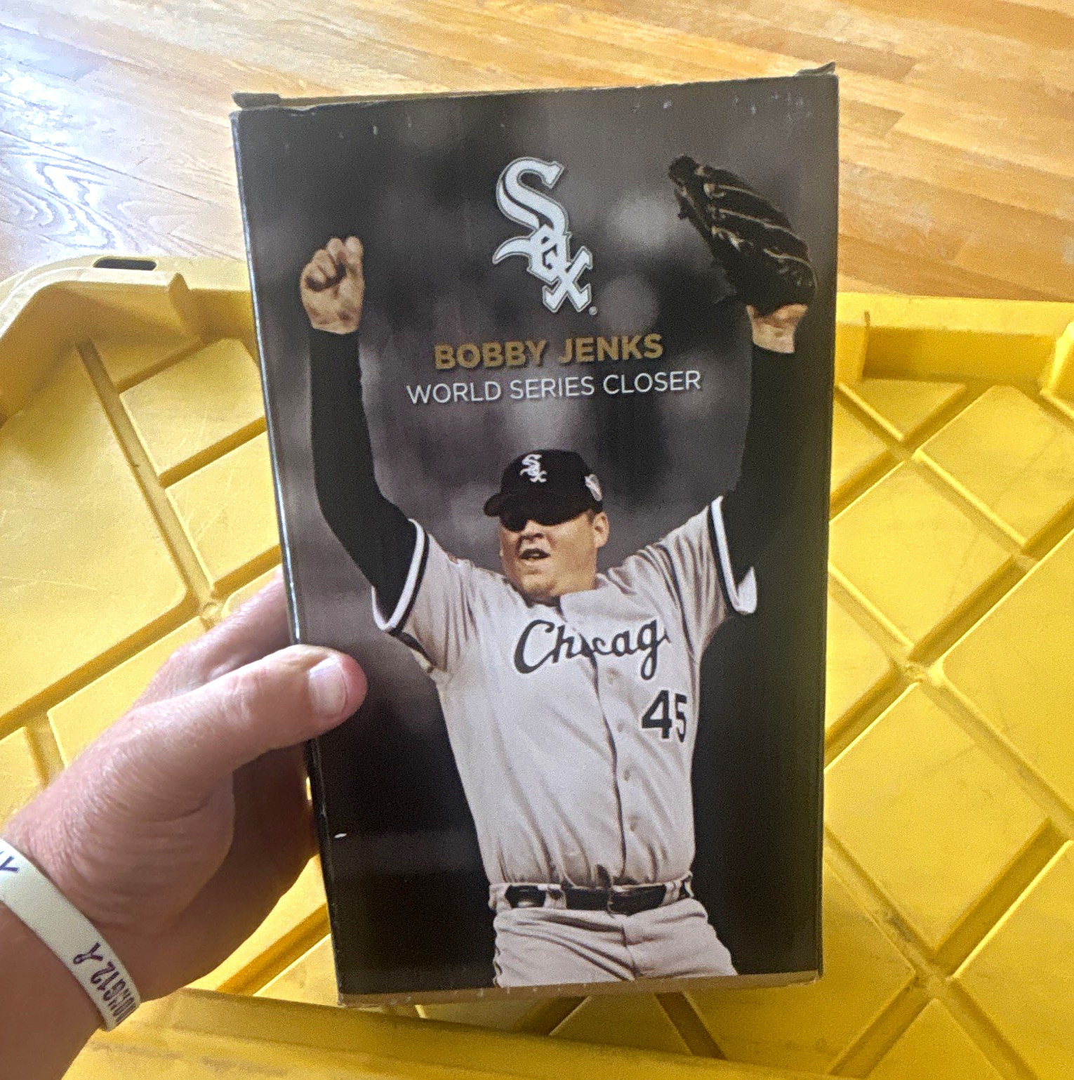 Comcast SportsNet Chicago White Sox Bobby Jenks World Series Moment Bobblehead Comcast SportsNet Chicago White Sox Bobby Jenks World Series Moment Bobblehead