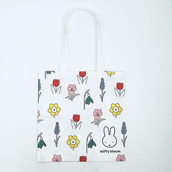 Miffy Square Tote Bag Miffy Bloom A4 size Japan NEW