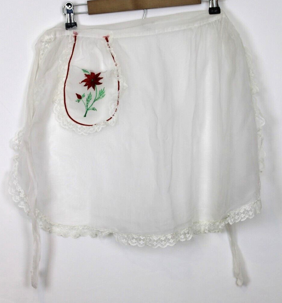 Vintage Waist Apron Women\'s Floral Design