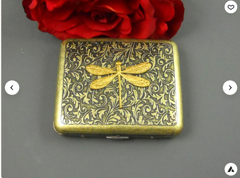 Bronze Bumble Bee Cigarette Case Vintage Victorian Tobacco Holder Money Holder Bronze Bumble Bee Cigarette Case Vintage Victorian Tobacco Holder Money Holder