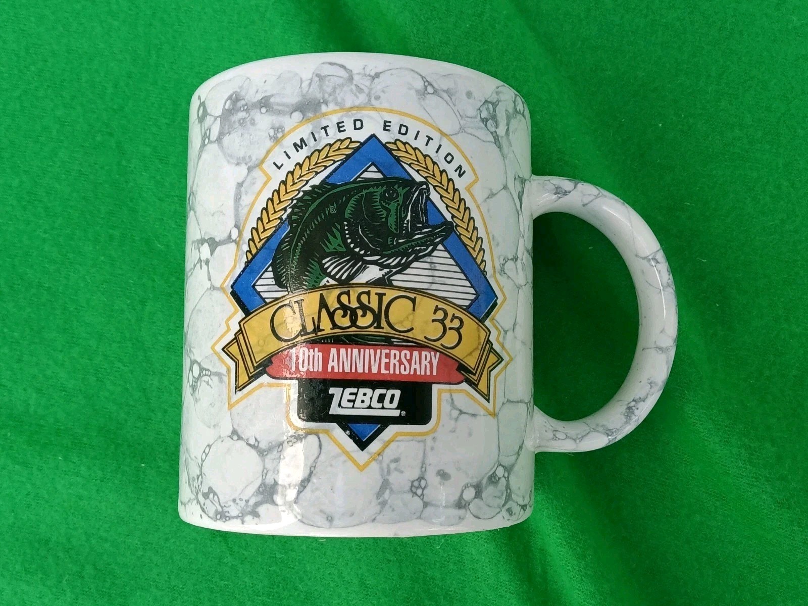 Vintage Limited Edition Zebco Classic 33 10th Anniversary Mug (1995)