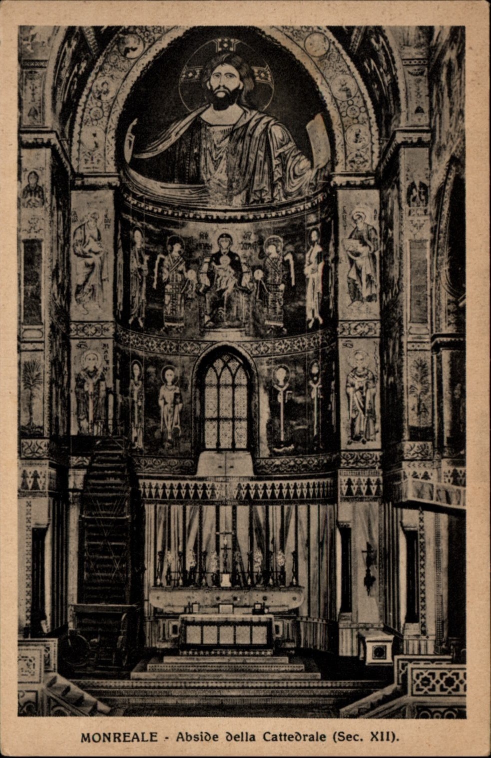 Cattedrale Monreale Sicily Italy vintage postcard w360 Cattedrale Monreale Sicily Italy vintage postcard w360