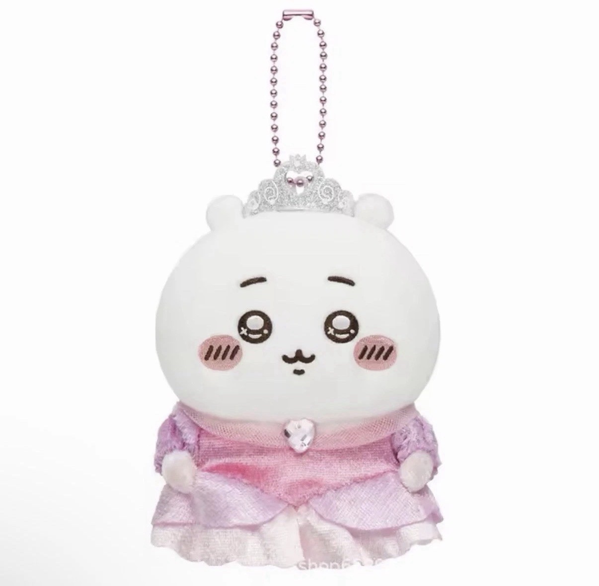 Chiikawa Pu-Wappa Pink Princess Mascot Plush Toys y2k Kawaii Bag Charm Keychain