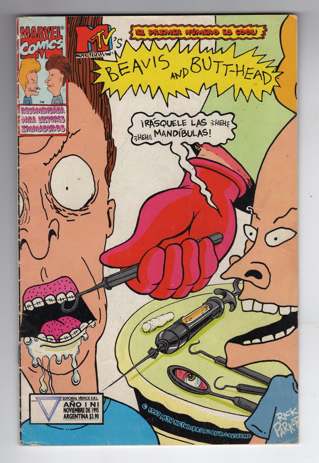 1994 MARVEL BEAVIS AND BUTTHEAD #1 1ST APP OF BEAVIS, BUTTHEAD & DARIA ARGENTINE