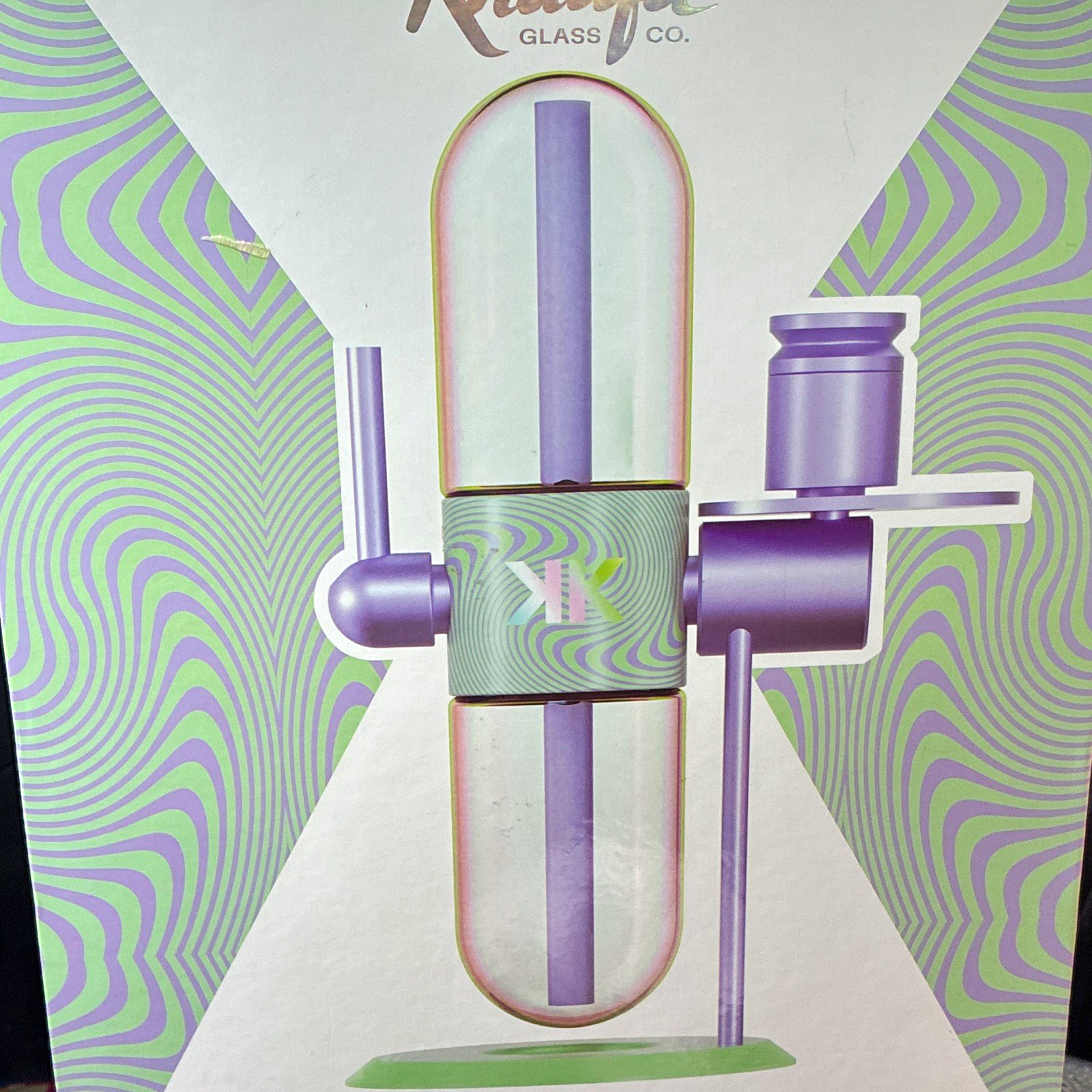 Stündenglass x Khalifa Glass Co. Gravity Infuser Hookah Boxed Set Purple/Green Stündenglass x Khalifa Glass Co. Gravity Infuser Hookah Boxed Set Purple/Green
