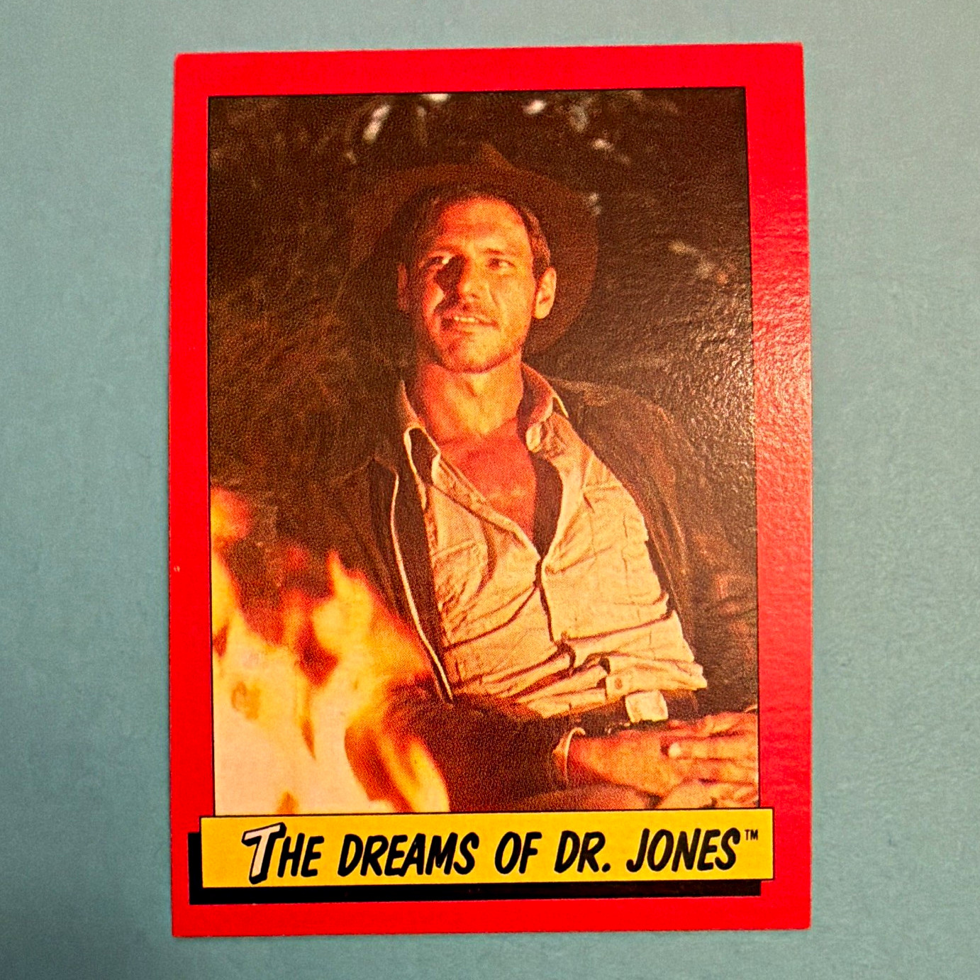 Topps 1984 Indiana Jones Temple of Doom #19 The Dreams of Dr. Jones Card