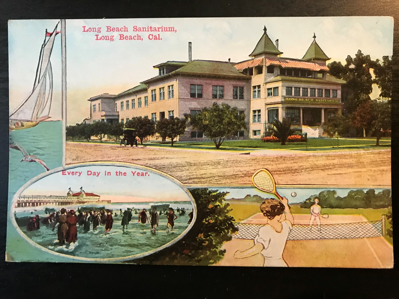 Vintage Postcard 1907-1915 Sanitarium, Long Beach, California (CA) Vintage Postcard 1907-1915 Sanitarium, Long Beach, California (CA)