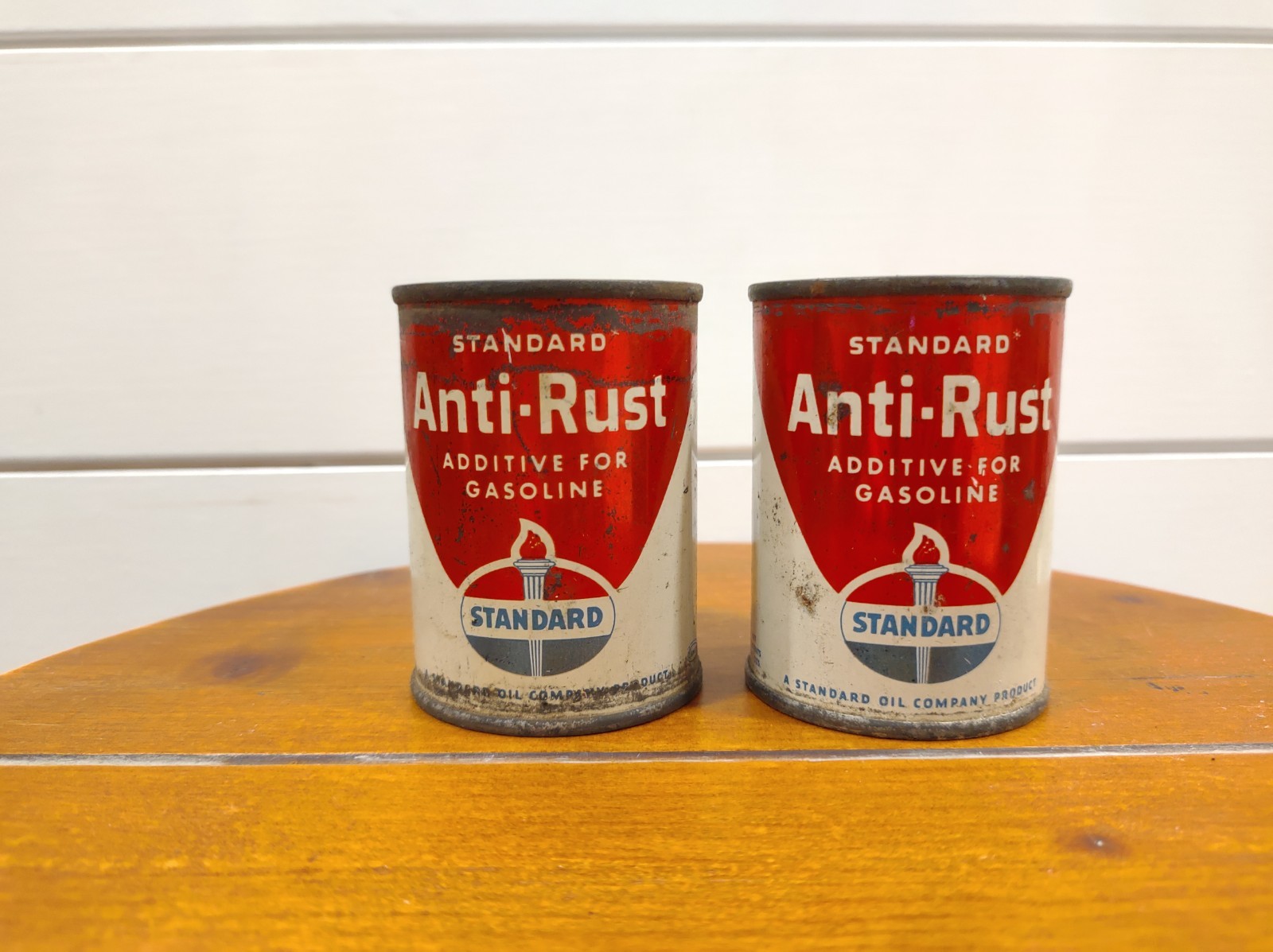 Vintage 4 Oz Standard Oil Motor Oil Can Advertising Anti-Rust Additive NOS Lot
