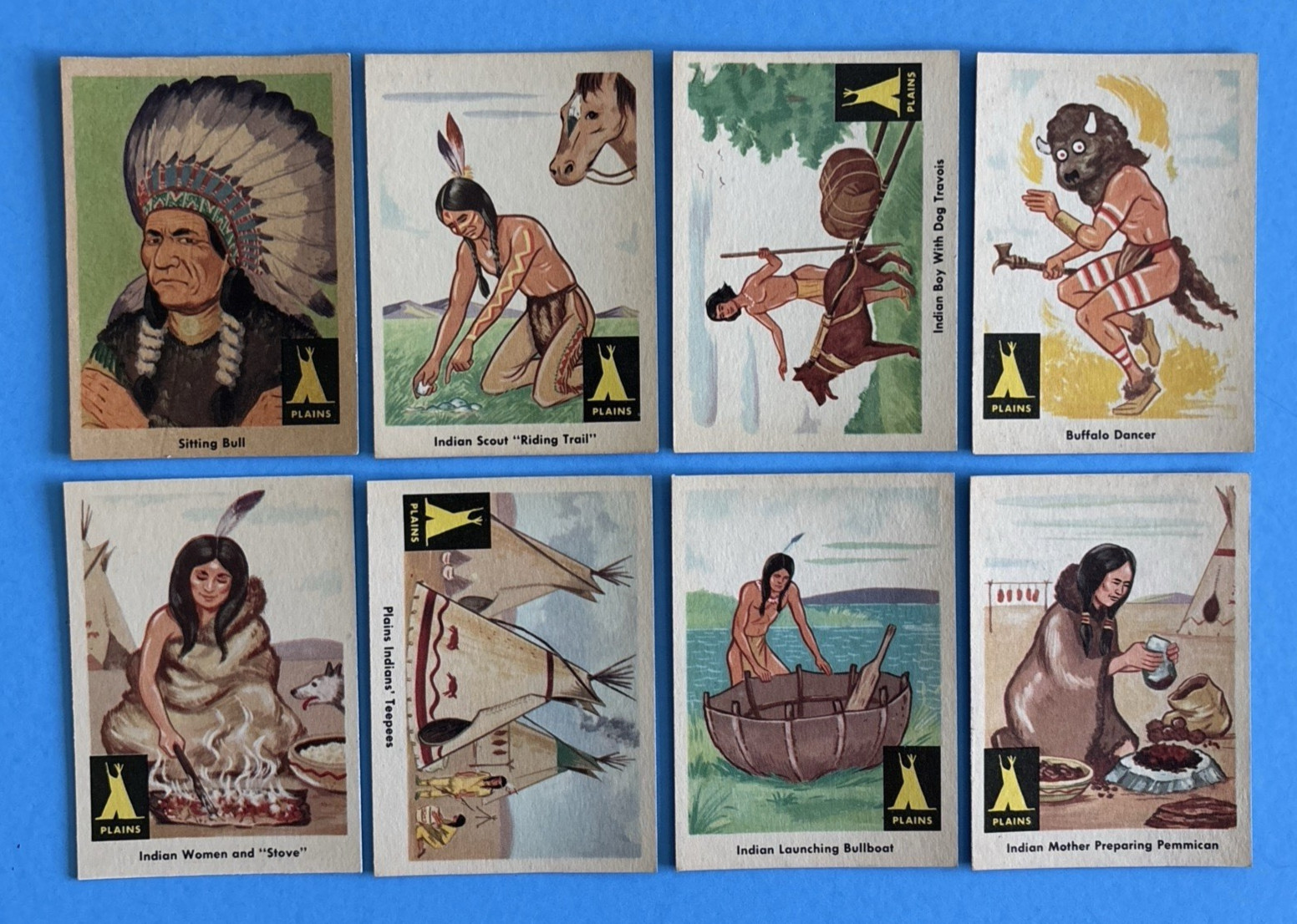 1959 Fleer Plains Indians R730-2 Complete 80 Card Set