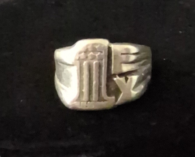 Vintage Sterling Silver Harley Davidson 1 FX Ring Size 10-1/2