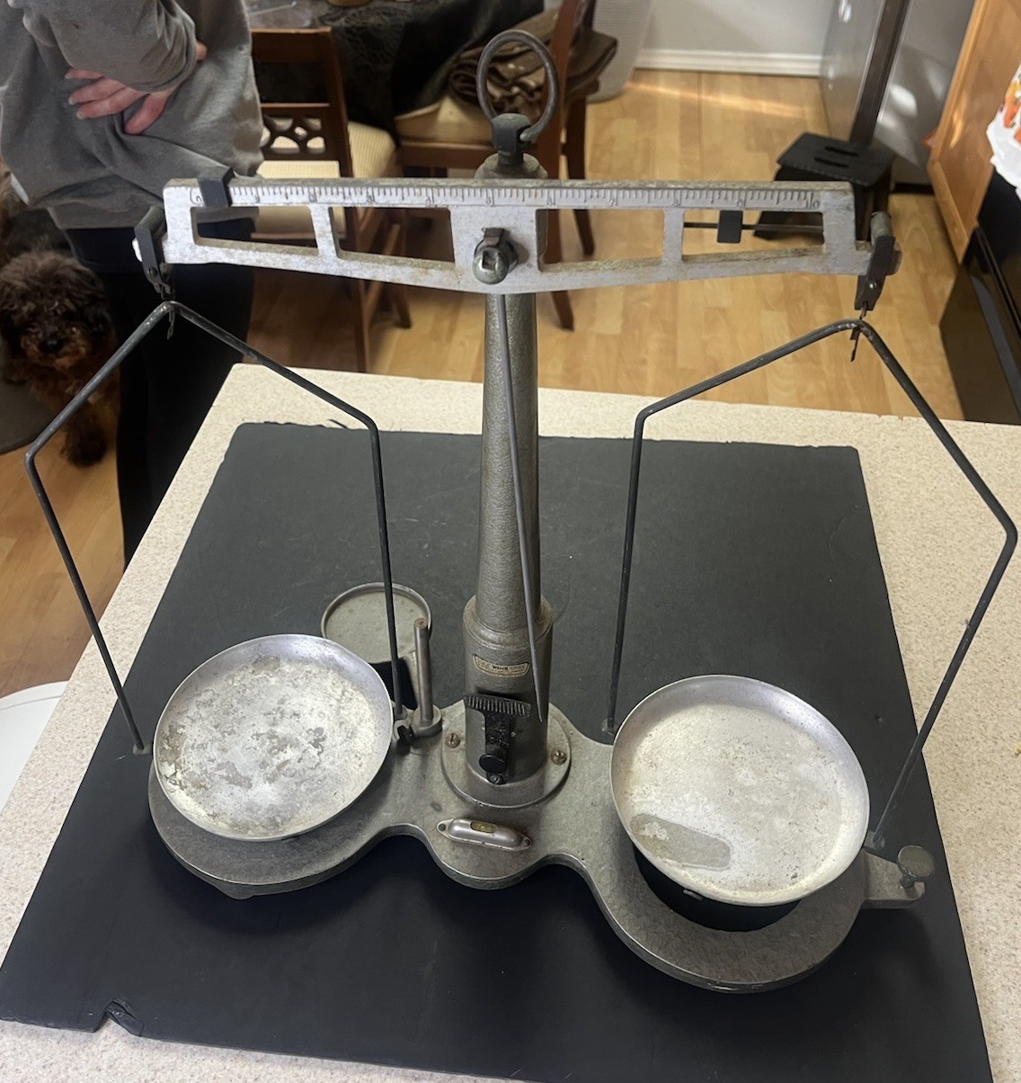 Antique Vintage Welch Scientific Scale Laboratory Balance Great Working Order