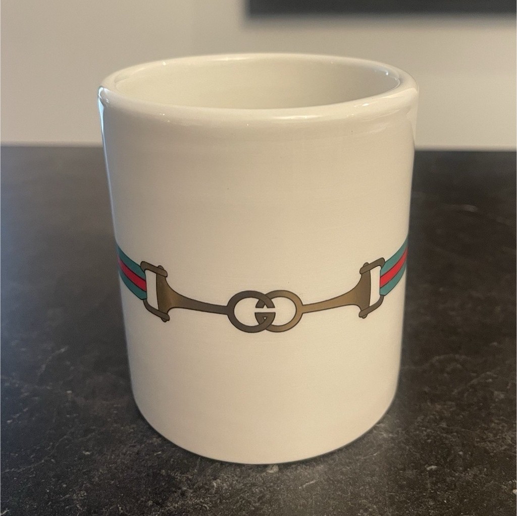 Vintage Gucci Horsebit Web Porcelain Mug – Made in Italy