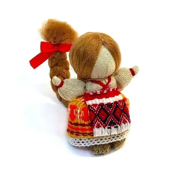 Ukrainian Motanka Doll Happiness Destiny Long Braid Embroidered Slavic Amulet Ukrainian Motanka Doll Happiness Destiny Long Braid Embroidered Slavic Amulet