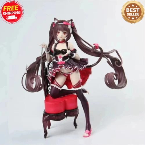 24cm Nekopara Chocolat Vanilla Anime Figure PVC Statue Model Desk Decor Toy Gift 24cm Nekopara Chocolat Vanilla Anime Figure PVC Statue Model Desk Decor Toy Gift