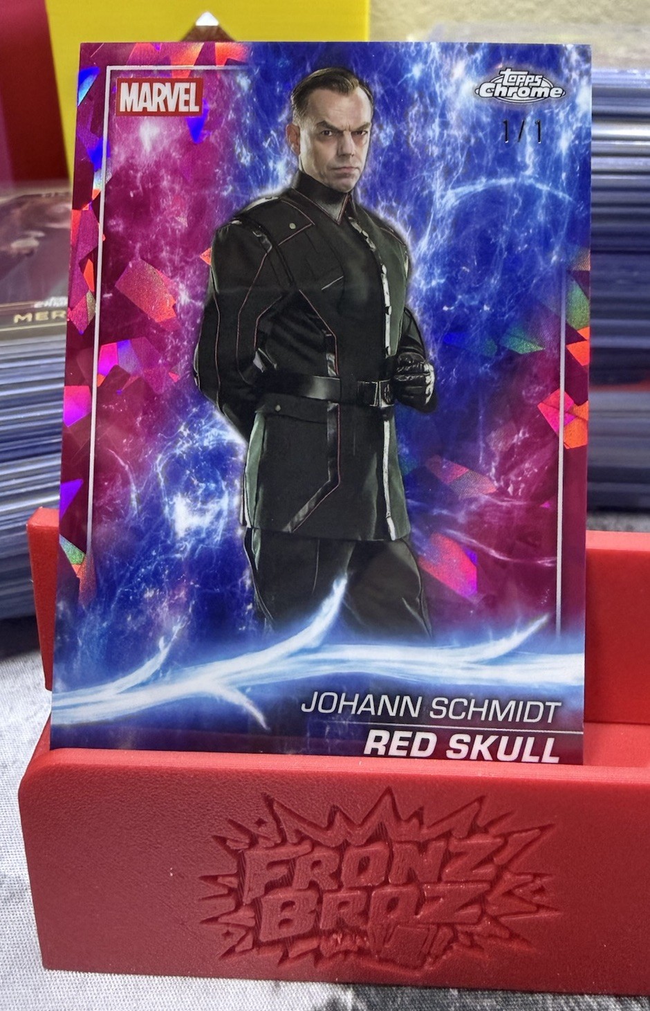 2025 Topps Chrome Marvel Sapphire Red Skull 1/1 Padparadscha Near Rainbow Lot 2025 Topps Chrome Marvel Sapphire Red Skull 1/1 Padparadscha Near Rainbow Lot