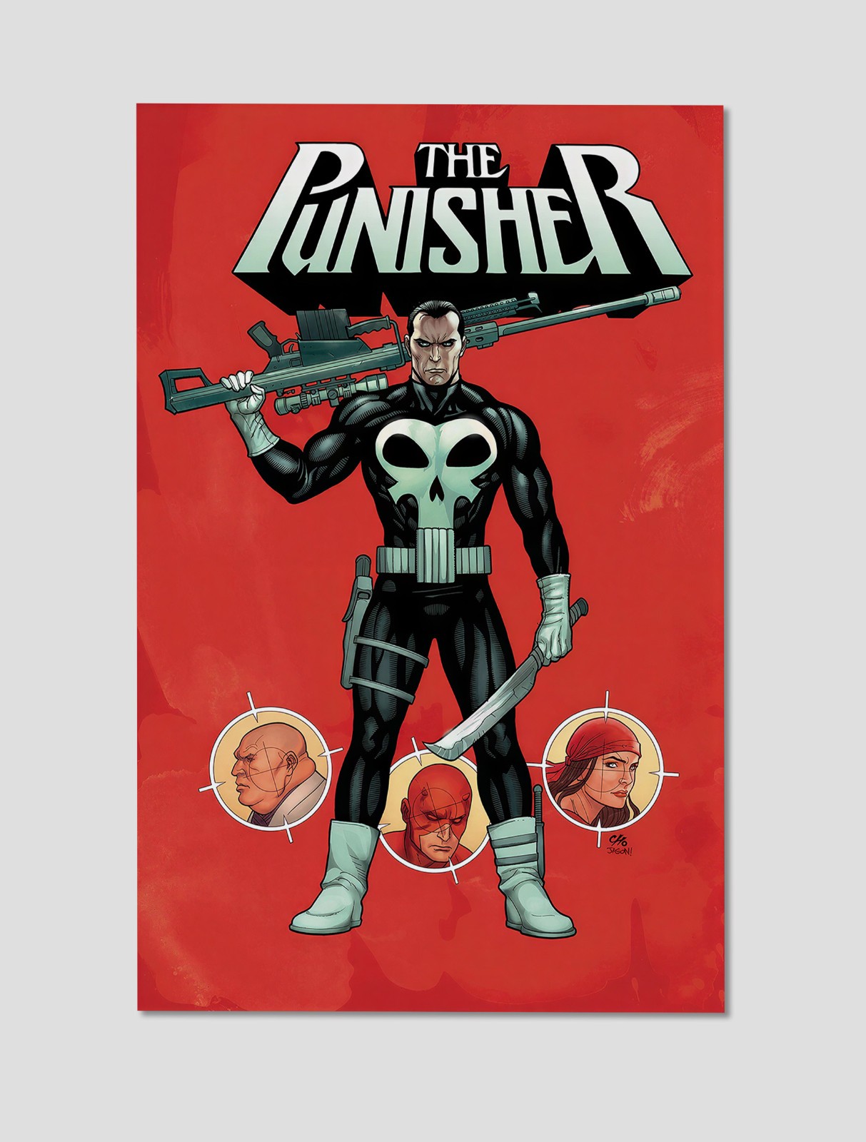 The Punisher Crime Fighter Premium Giclee Print Poster 11x17 Marvel Wall Art