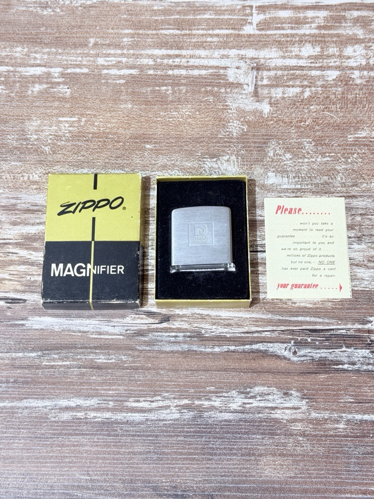 Vintage Zippo Slide Out Magnifier Advertising Delco Remy NOS Vintage Zippo Slide Out Magnifier Advertising Delco Remy NOS