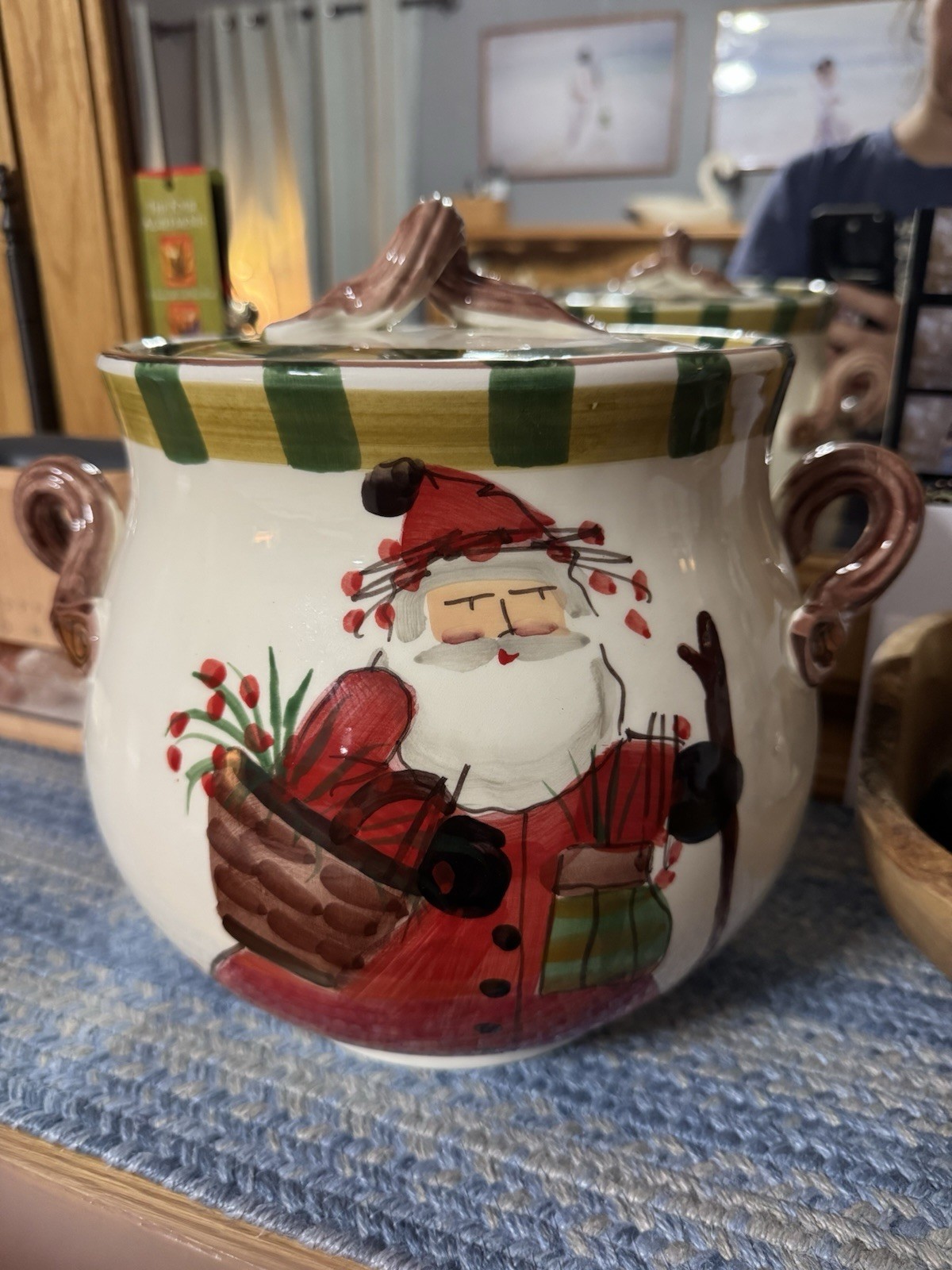 Vietri  Old St Nick Cookie Jar 8850350