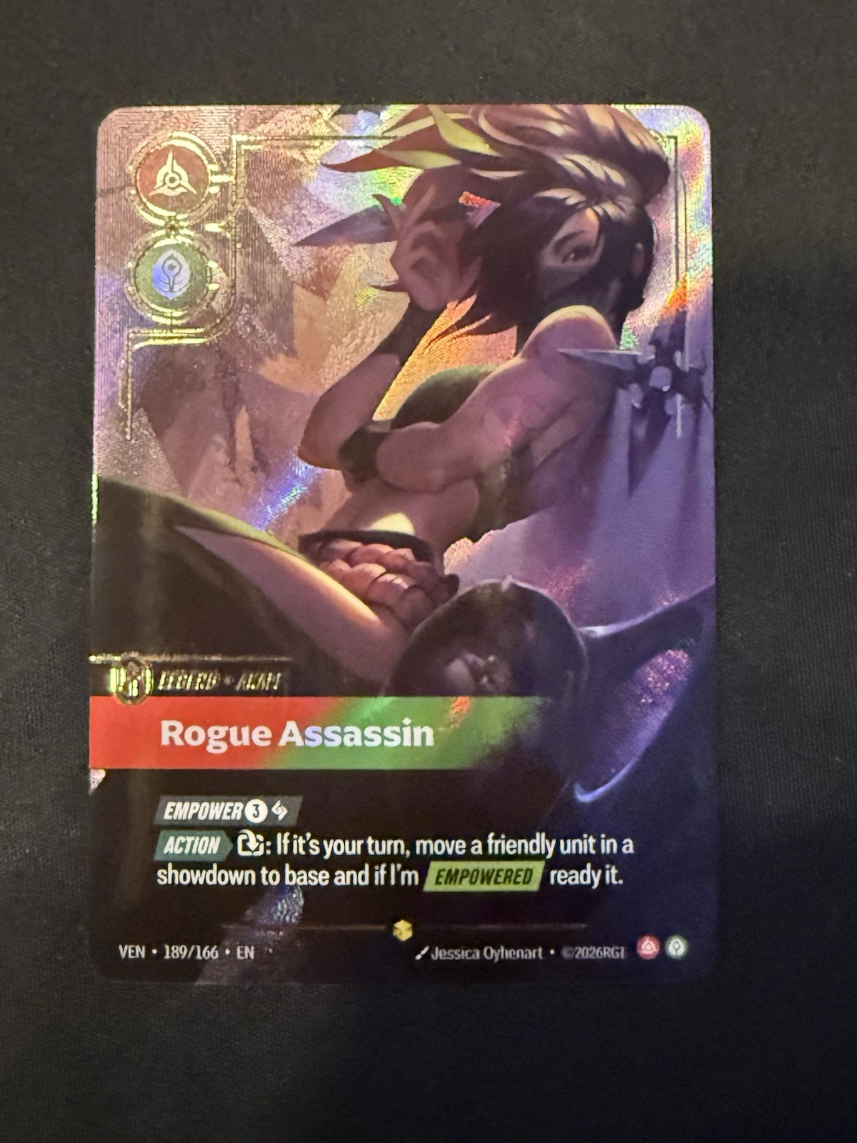 2026 Riftbound Vendetta Akali Rogue Assassin Overnumberd 189/166