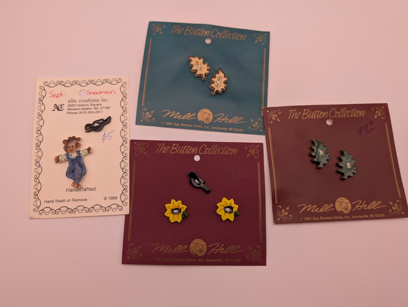 Albe Creations Mill Hill Fall Buttons Set Of 9